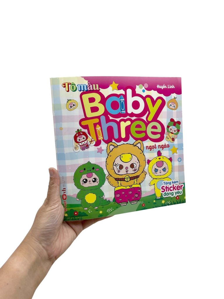 Tô Màu Baby Three Ngọt Ngào-Tặng Kèm Sticker Đáng Yêu
