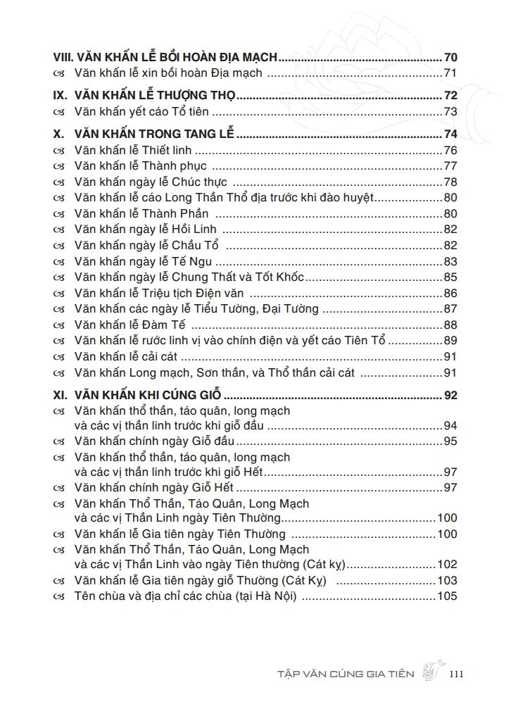 TẬP VĂN CÚNG GIA TIÊN (VĂN KHẤN NÔM TẠI NHÀ)