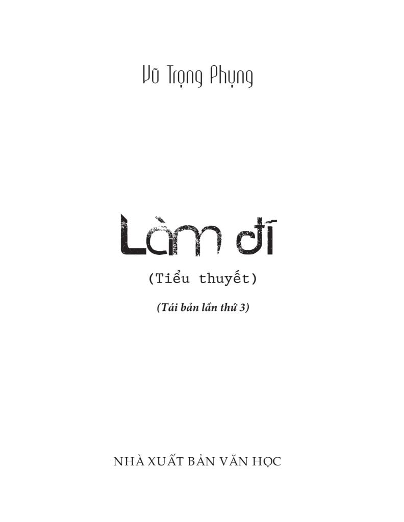 Làm Đĩ (Tái bản năm 2022)