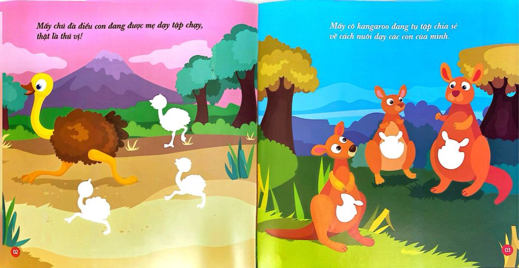 BÓC DÁN HÌNH PHÁT TRIỂN IQ EQ CQ-STICKER ĐỘNG VẬT ĐÁNG YÊU-ĐỘNG VẬT VUI VẺ