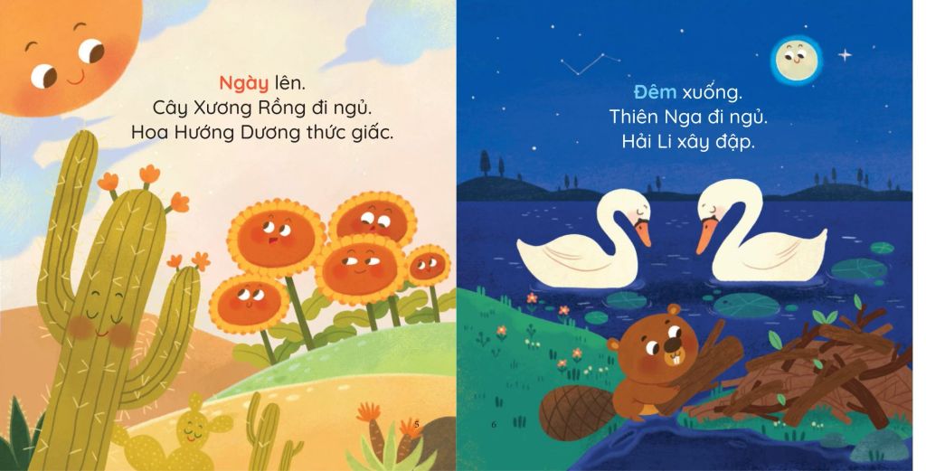 Bé Thông Minh Sinh Hoạt Hằng Ngày: Ngày Lên, Đêm Xuống