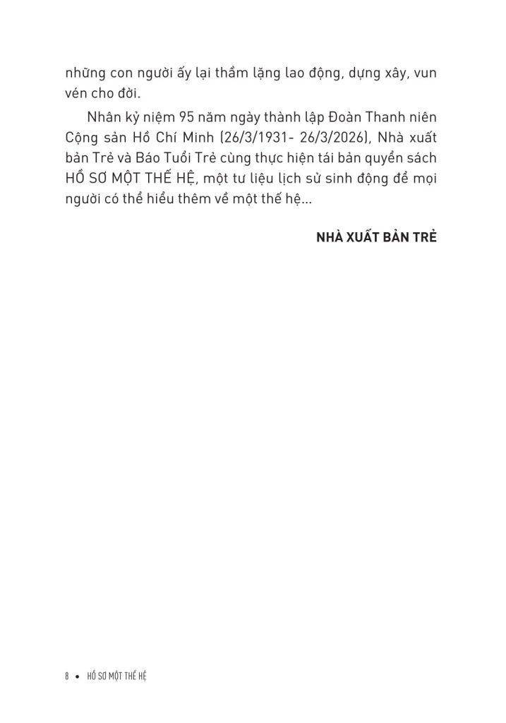 Hồ Sơ Một Thế Hệ