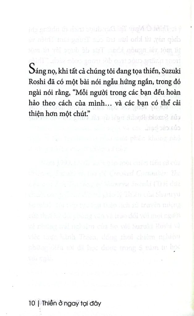 Thiền Ở Ngay Tại Đây - Những Câu Chuyện Giáo Huấn Và Giai Thoại Của Shunryu Suzuki (1904-1971)