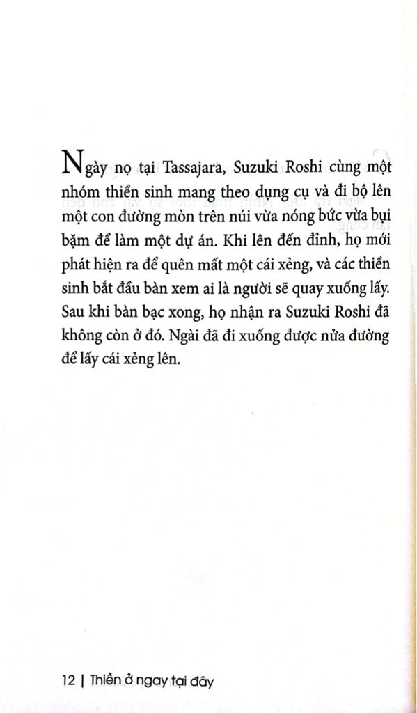 Thiền Ở Ngay Tại Đây - Những Câu Chuyện Giáo Huấn Và Giai Thoại Của Shunryu Suzuki (1904-1971)