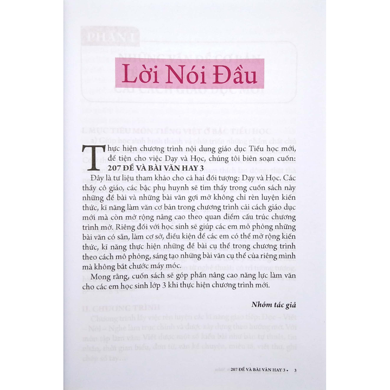 207 Đề Và Bài Văn Hay 3 (Ctm-Dùng Chung Cho 3 Bộ Sách)