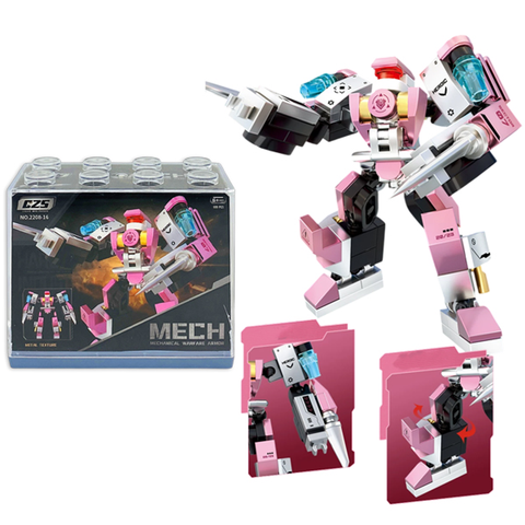 CZS-2208-16 - Bộ Lắp Ráp Mini Mecha – Biệt Đội Người Máy Nhí (Giao Mẫu Ngẫu Nhiên)