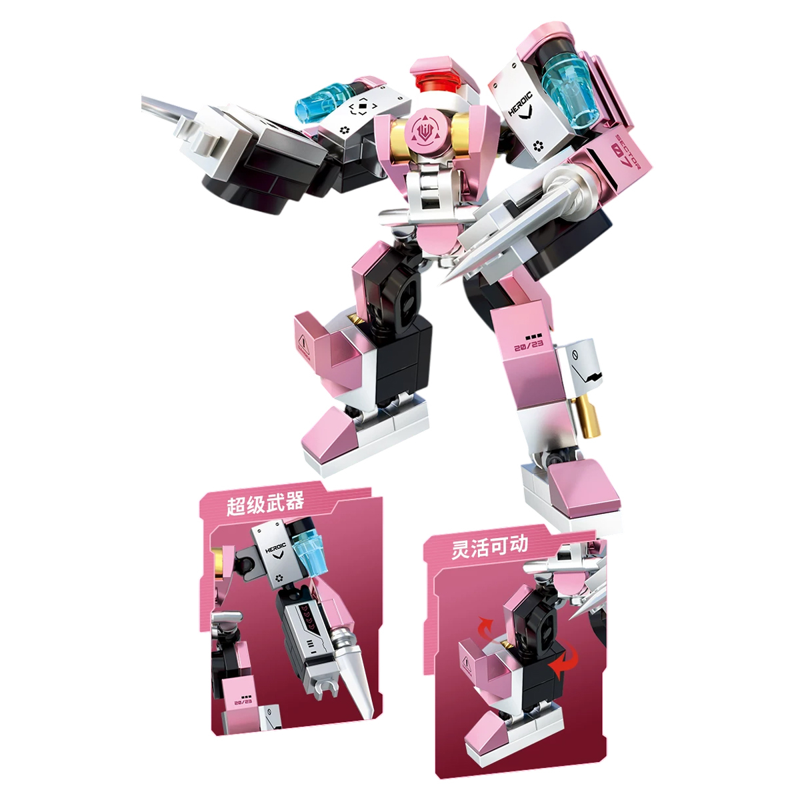 CZS-2208-16 - Bộ Lắp Ráp Mini Mecha – Biệt Đội Người Máy Nhí (Giao Mẫu Ngẫu Nhiên)