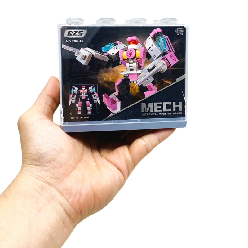 CZS-2208-16 - Bộ Lắp Ráp Mini Mecha – Biệt Đội Người Máy Nhí (Giao Mẫu Ngẫu Nhiên)