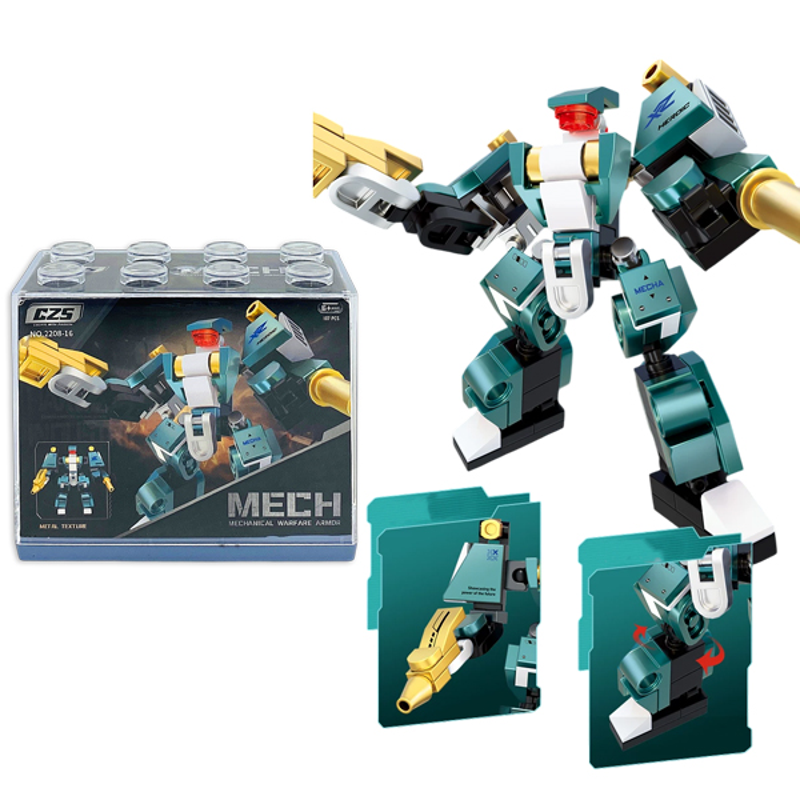 CZS-2208-16 - Bộ Lắp Ráp Mini Mecha – Biệt Đội Người Máy Nhí (Giao Mẫu Ngẫu Nhiên)