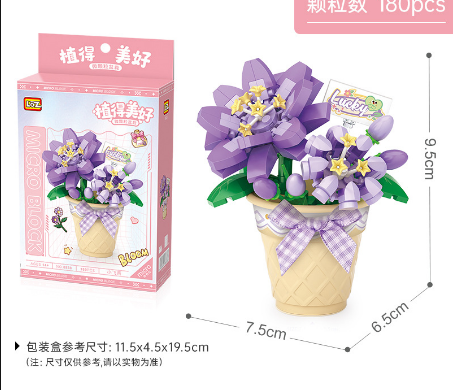 Đồ Chơi Lắp Ráp Chậu Hoa 180Pcs 8838