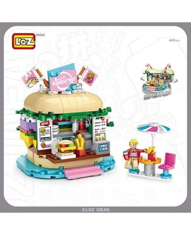 Đồ Chơi Lắp Ráp Cửa Hàng Hamburger 443pcs 1730