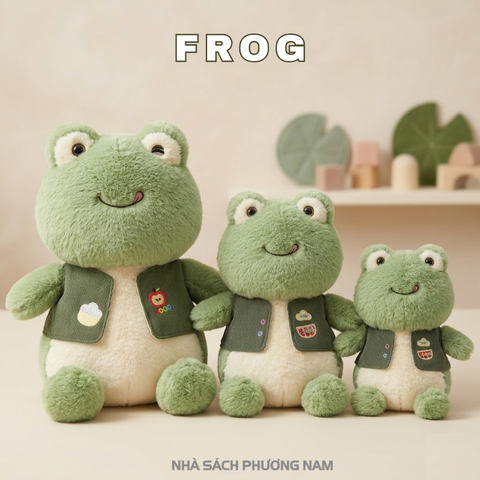 Đồ Chơi Thú Bông Ếch Nhung Xanh 30cm SK-462