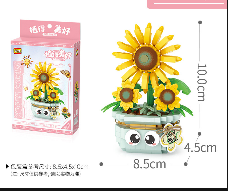 Đồ Chơi Lắp Ráp Chậu Hoa Hướng Dương 320Pcs 8840