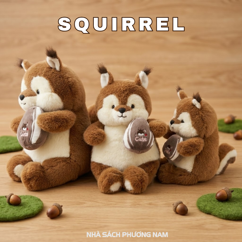 Đồ Chơi Thú Bông Sóc Tham Ăn 30cm SK-472