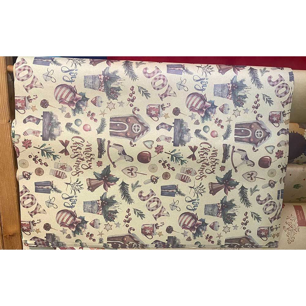 Giấy Gói Quà Kraft 22742#1 H/50 Noel