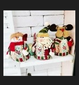 Mô Hình Noel Ngồi 22Cm P04