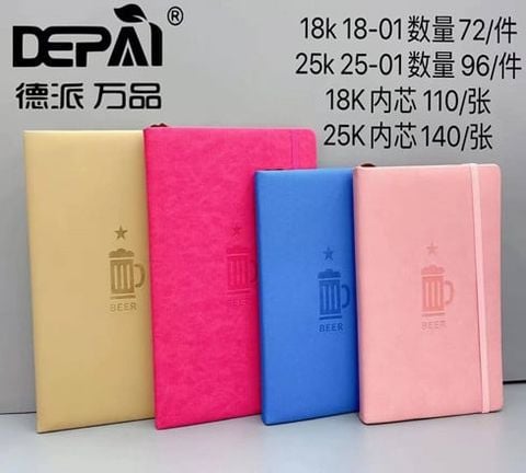 Sổ Bìa Da Pu A5 280Tr 25-01 Dp