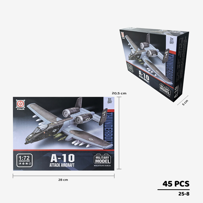 Xuja- 25-8 - Bộ Lắp Ráp Mô Hình Máy Bay Chiến Đấu A10 Tỷ Lệ 1:72