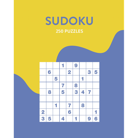250 Puzzles - Sudoku - Yellow & Blue