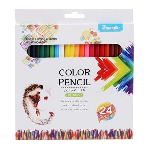 Guangbo - Chì Màu Hqt04553 24M Hộp Giấy (6H/L)