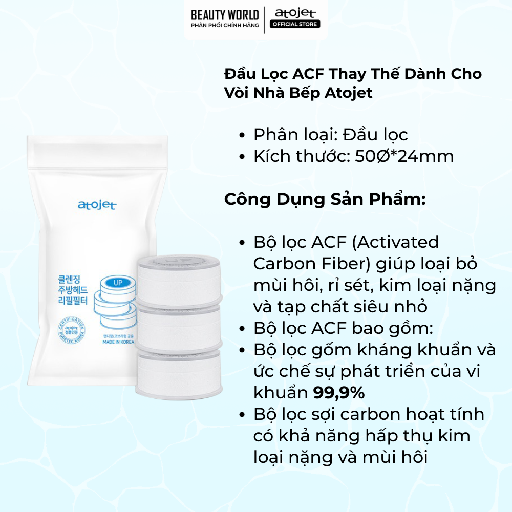 Đầu Lọc- 3 Head Acf Multi Filters (Beautyworld)