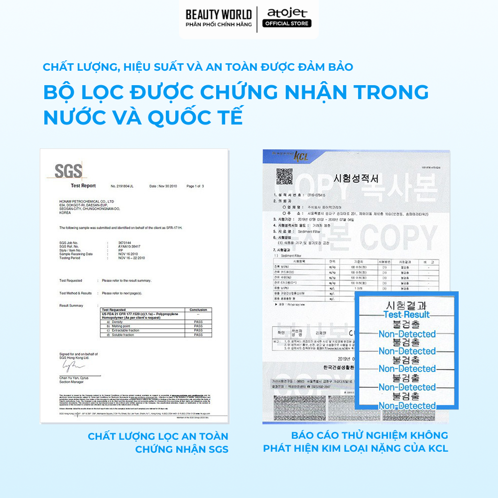 Đầu Lọc- 3 Head Acf Multi Filters (Beautyworld)