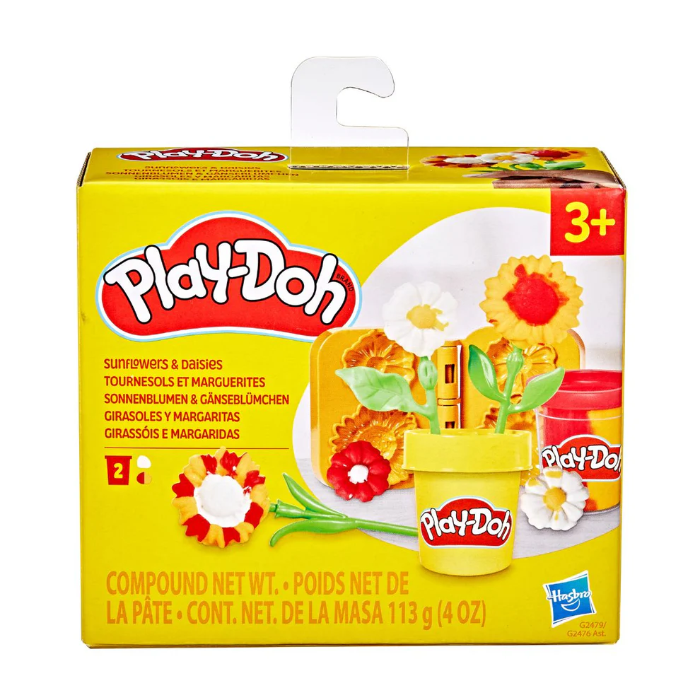PLAYDOH Bộ Khuôn Làm Hoa Mặt Trời  Và Bột Nặn 4 Màu Mini CBG2479/G2476-23241(Vta)