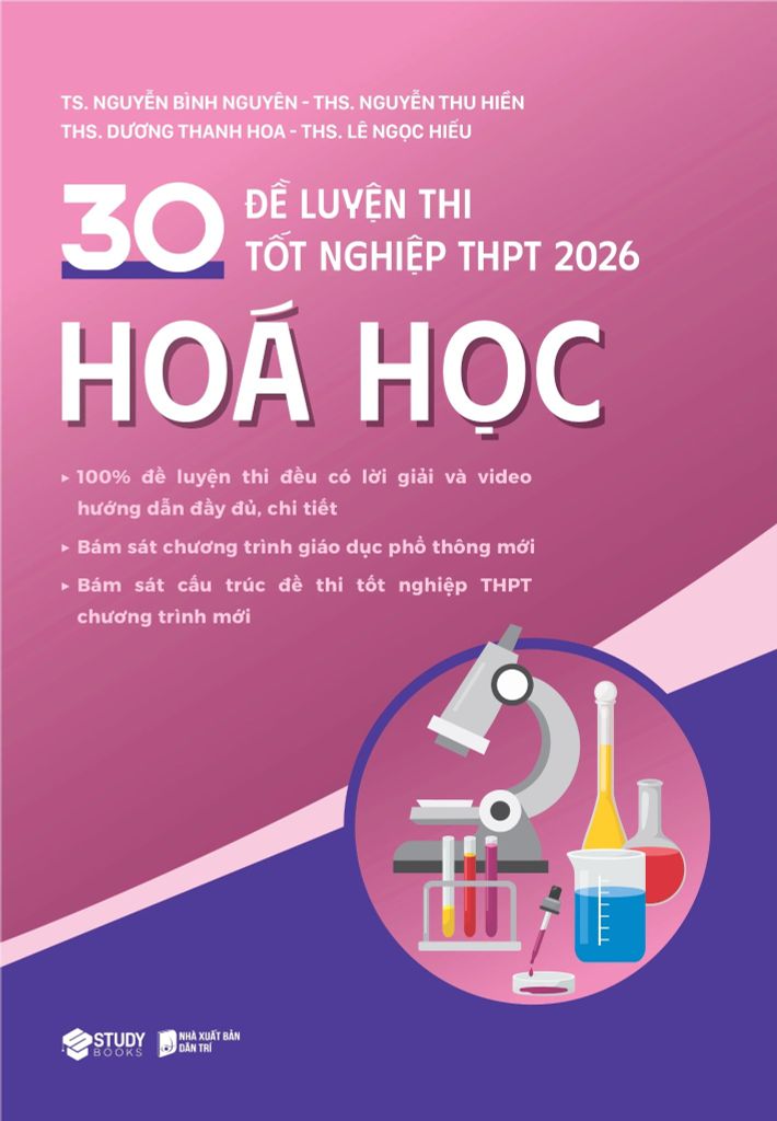 30 đề luyện thi tốt nghiệp THPT 2026 hóa học
