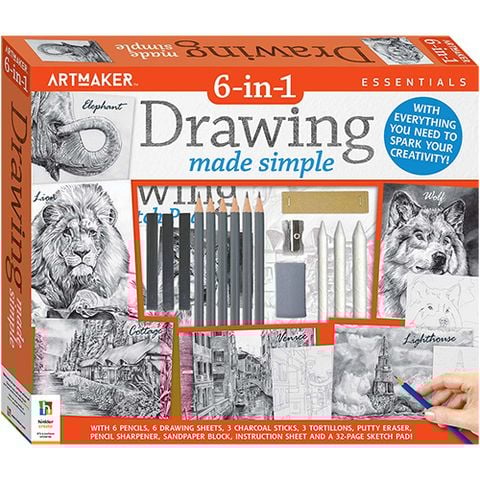 Art Maker Essentials: 6-in-1 Drawing Kit