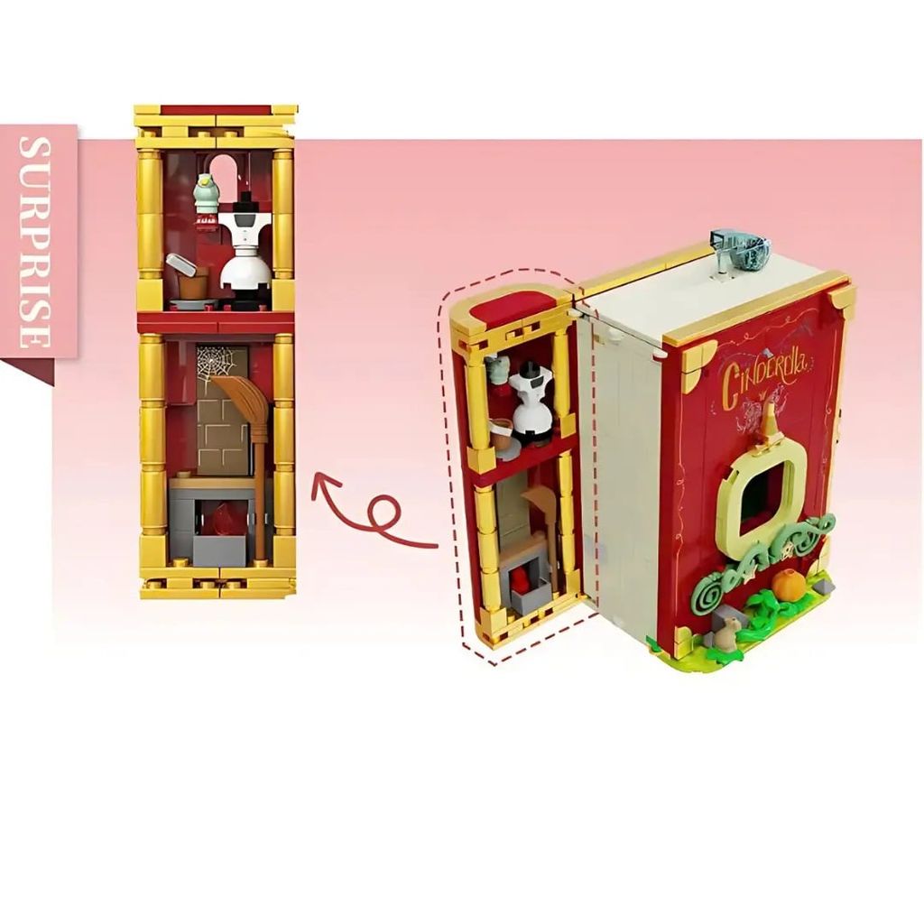 Wekki Đồ Chơi Lắp Ráp Quyển Sách Lọ Lem Wk506174 60018139