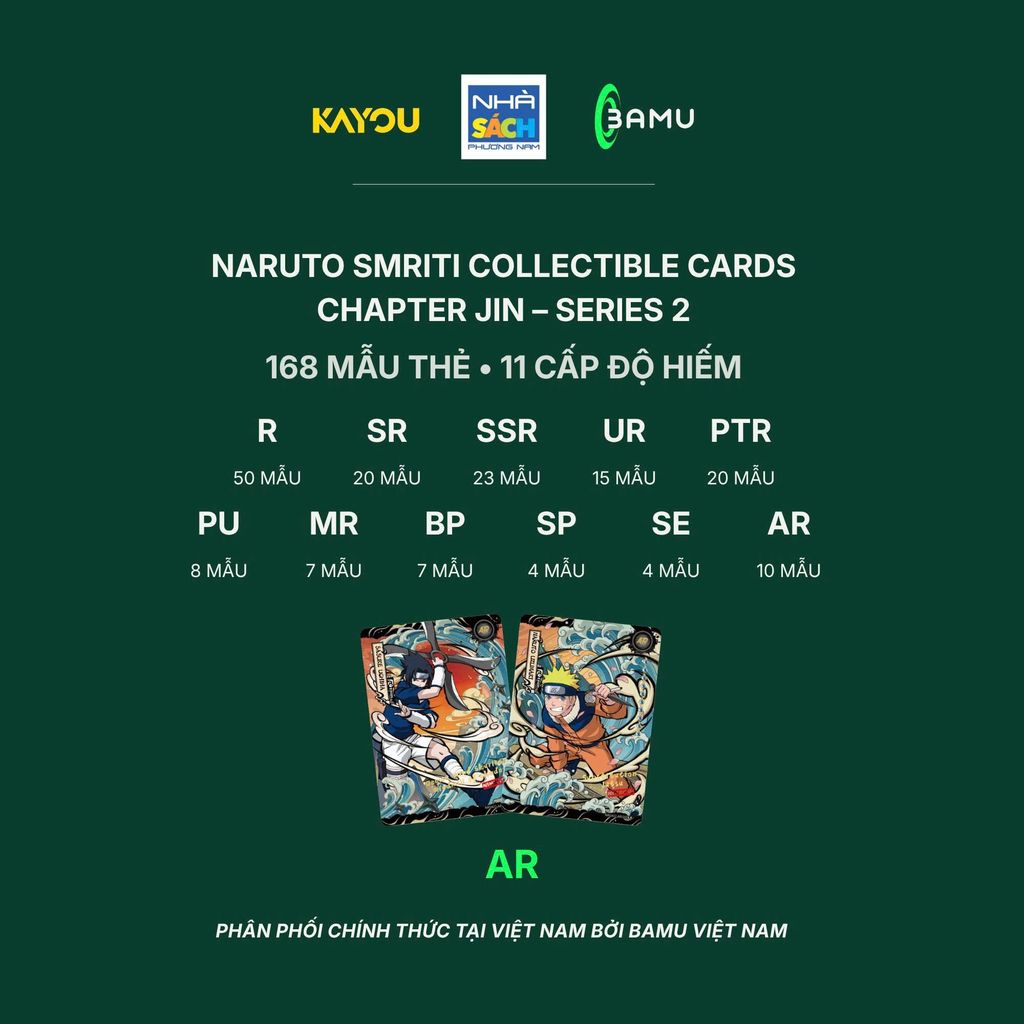 Bộ Thẻ Sưu Tầm Naruto - Smriti – Chương Jin – SEA HH00074 (Bamu)