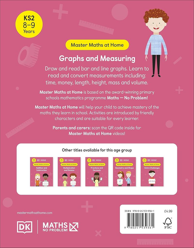 MATHS - NO PROBLEM! AGES 8-9: GRAPHS AND MEASURING_DK 1125