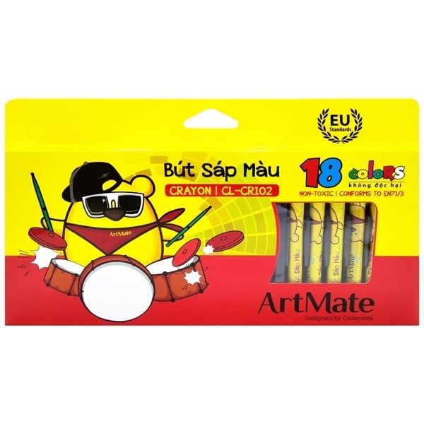 Bút Sáp Màu ArtMate 18 Màu CL-CR102 (TK)