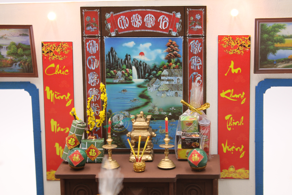 Mô Hình Tết Sài Gòn Xưa Tí Hon - Tết Sum Vầy - TX06