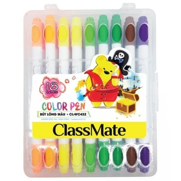 Hộp Bút Dạ Màu 18 Màu ClassMate Cl-WC432 (TK)