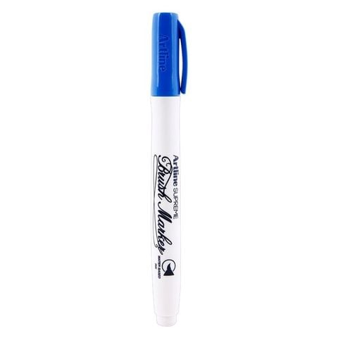 Bút Cọ Vẽ Màu Nước Artline Supreme - Brush Maker EPF-F - Màu Xanh (PM)