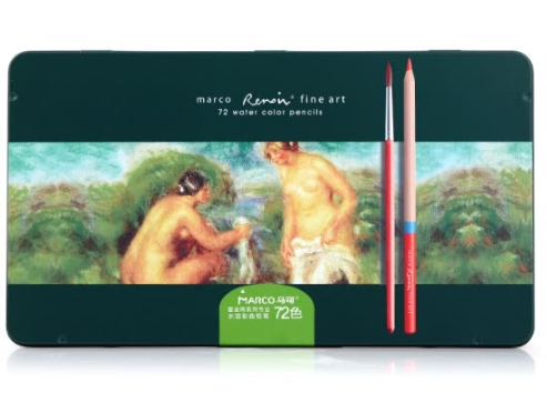 Bộ Chì Màu Nước Cao Cấp Reinor 72 Cây - hộp thiếc