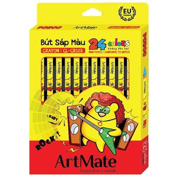 Bút Sáp Màu ArtMate 24 Màu CL-CR103 (TK)