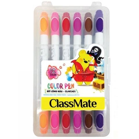 Hộp Bút Dạ Màu 12 Màu ClassMate Cl-Wc431 (TK)