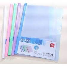 DELI 5538 FILE Rút Gáy PP Màu - A4 (310X215)10 Tờ (20C/H)