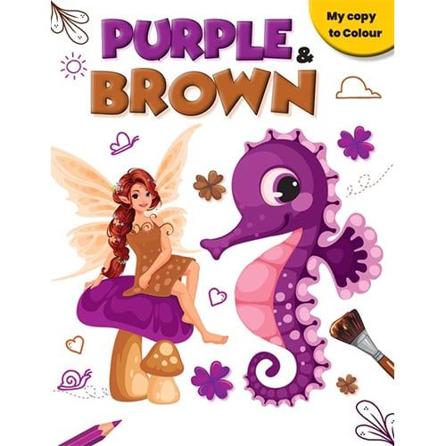 My Copy To Colour: Purple & Brown
