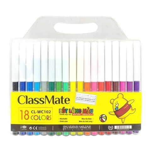Hộp Bút Dạ Màu 18 Màu CL-WC102 (TK)