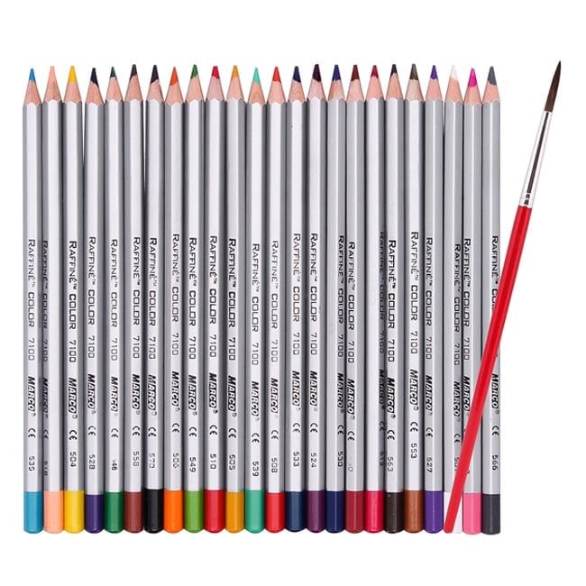 Bộ Chì Tô 24 Màu Nước Cao Cấp Marco Raffine 7120-24TN (Hộp Thiếc)