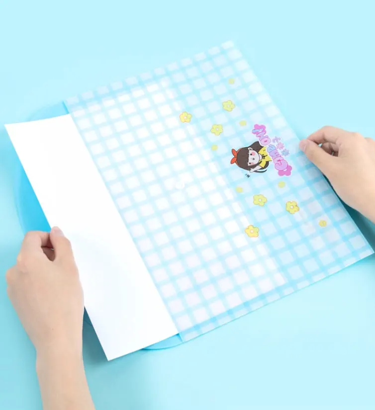 Guangbo - Bìa Nút Học Sinh H03115 A4 Girls