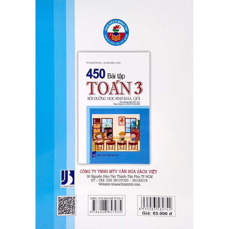 450 Bài Tập Toán 3 - Bồi Dưỡng Hs Khá, Giỏi (Dùng Chung Các Bộ SGK Hiện Hành)