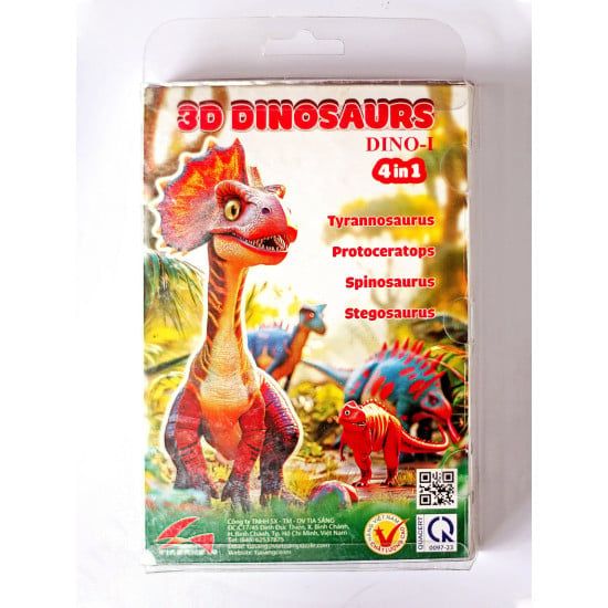 Ráp 3D Dino I,II ( 4 In 1 ) (Tia Sang) - Giao Mẫu Ngẫu Nhiên