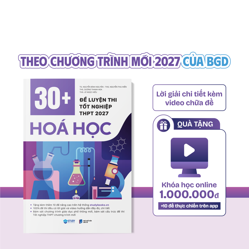 30+ Đề Luyện Thi Tốt Nghiệp THPT 2027 - Hóa Học
