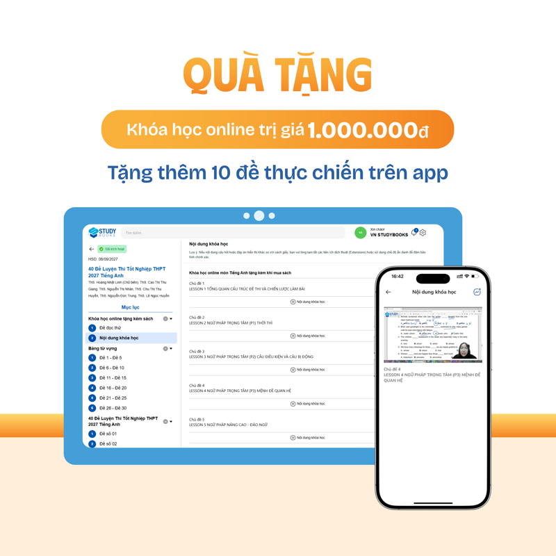 30+ Đề Luyện Thi Tốt Nghiệp THPT 2027 - Tiếng Anh