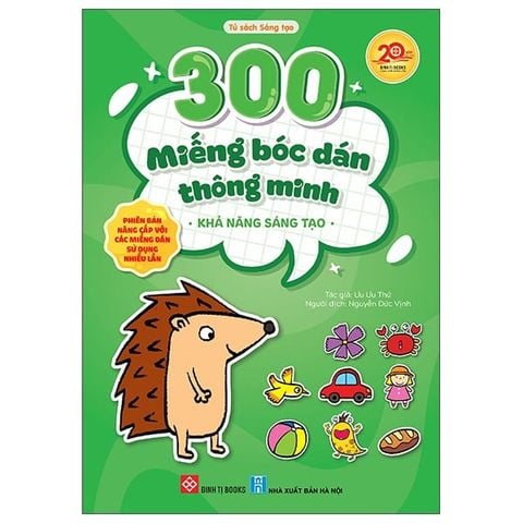 300 Miếng Bóc Dán Thông Minh-Khả Năng Sáng Tạo (Miếng Dán Dùng Nhiều Lần)