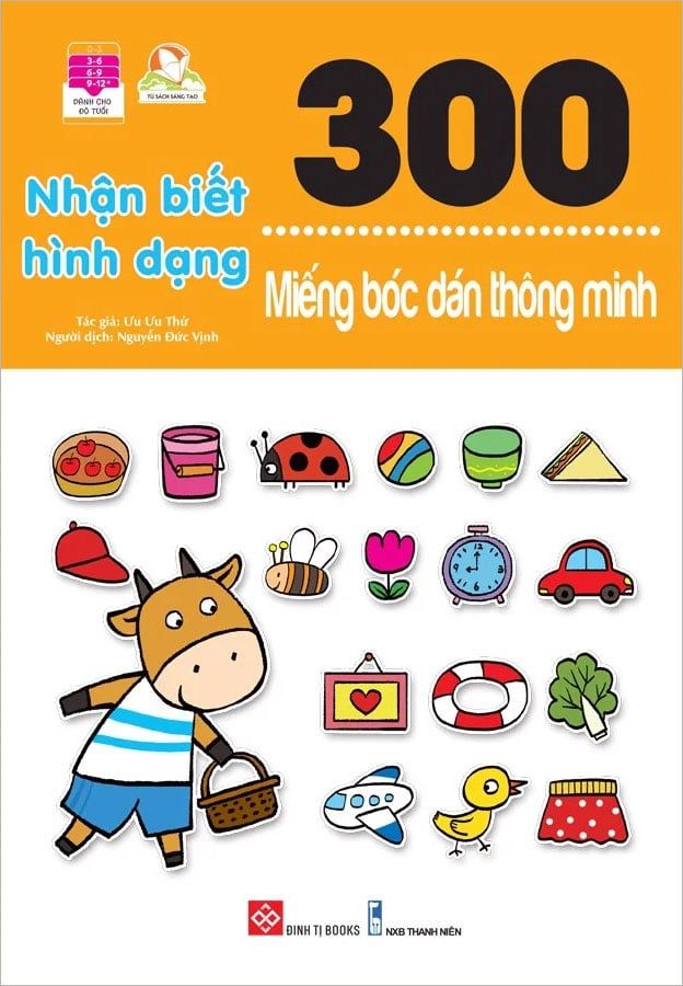 300 Miếng Bóc Dán Thông Minh - Nhận Biết Hình Dạng